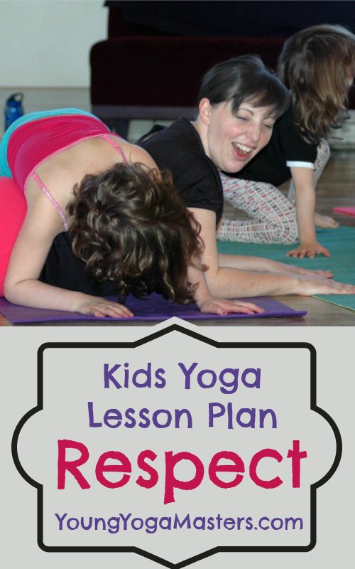 A teacher and student play together in a parnter yoga pose doing cobra pose and Cat Cow