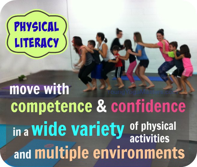 Physical Literacy Definition in Kids Yoga move with competence and confidence in a wide variety of physical activities and multiple environments