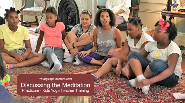 n the practicum, the class discusses the meaning of the meditation and why it is relevant to tweens. 