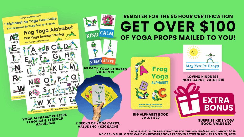 Register for the 95 Hour Certificate and get over $100 of yoga props mailed to you! 